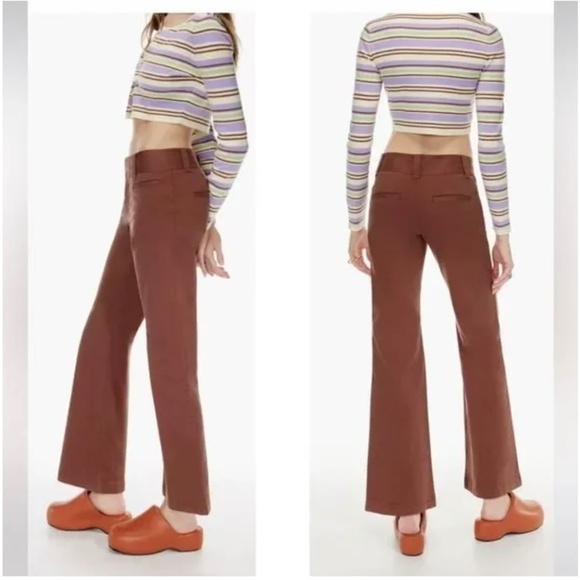 Aritzia Sun-Dey Wilson Pant Gd Epicurean Brown - Picture 1 of 11